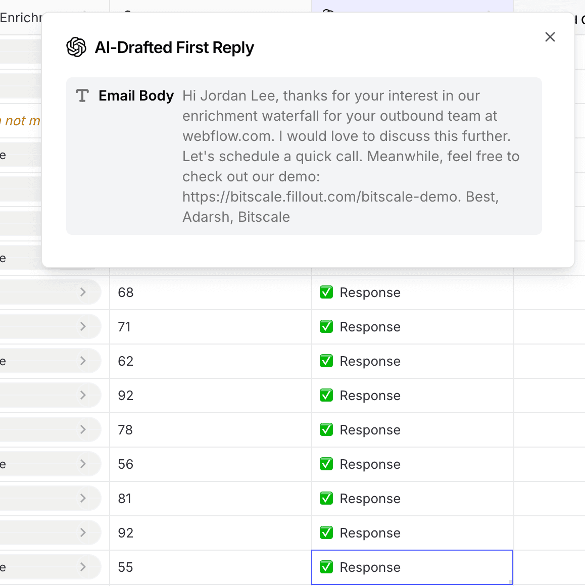 Catch every form fill the moment it happens workflow in Bitscale