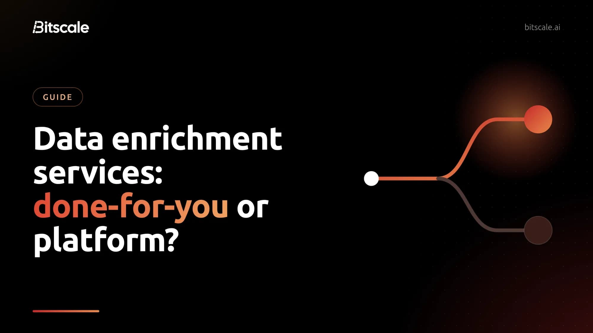 Data enrichment services: three ways to buy, a managed service, a self-serve platform, or Bitscale's platform with done-for-you setup by GTM engineers