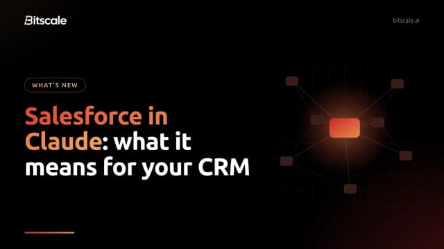 Salesforce in Claude (Claudeforce): what sellers get, and what it means for your CRM data