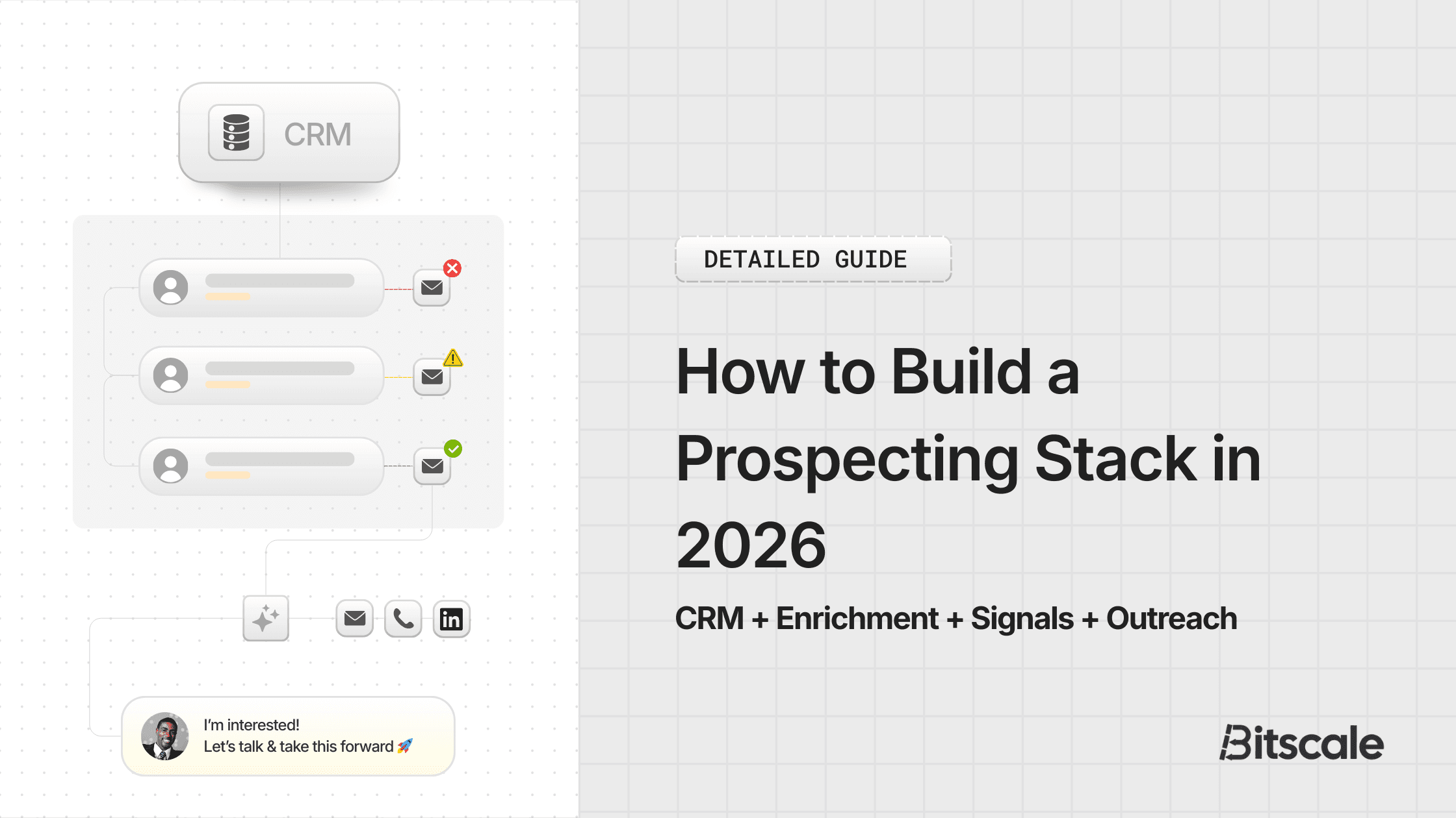 How to Build a Prospecting Stack in 2026: CRM + Enrichment + Signals + Outreach