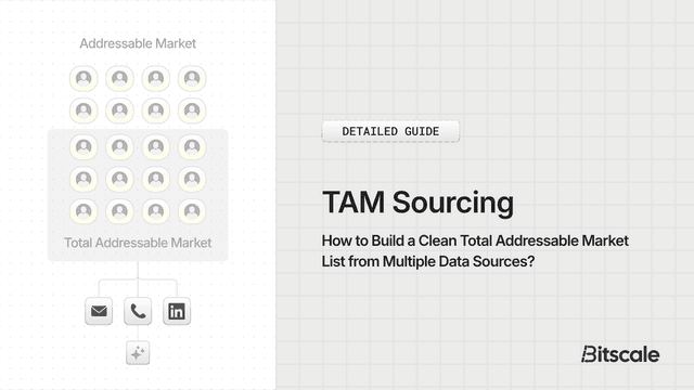 TAM Sourcing: How to Build a Clean Total Addressable Market List from Multiple Data Sources?