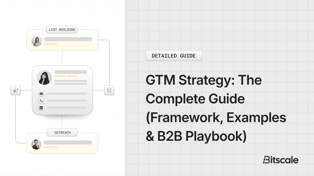 GTM Strategy: The Complete Guide (Framework, Examples & B2B Playbook)