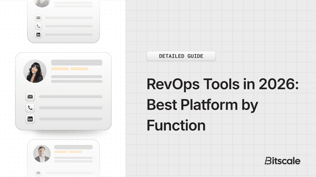 RevOps Tools in 2026: Best Platform by Function