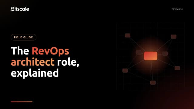 RevOps architect: role and responsibilities, skills, salary and a 30/60/90-day plan