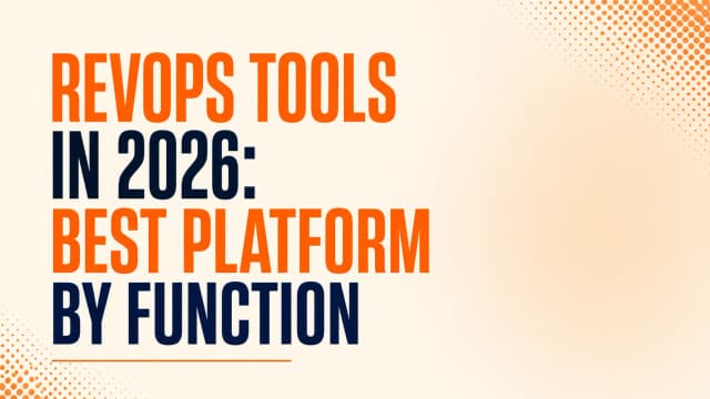 RevOps Tools in 2026: Best Platform by Function